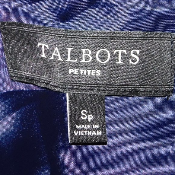 Talbots Nautical Navy Blue/White Striped Blazer - Picture 10 of 10